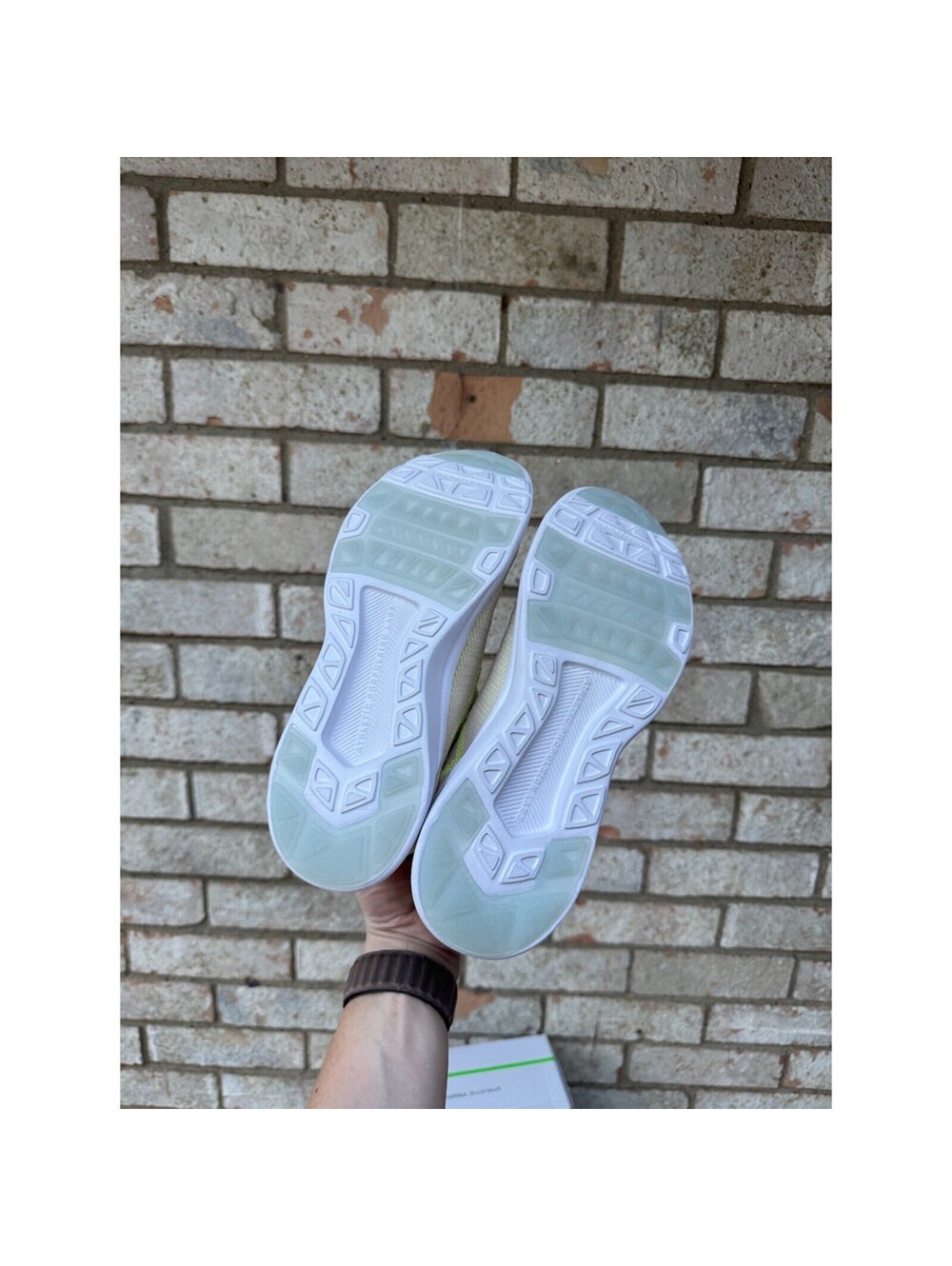 ATHLETIC PROPULSION LABS Women's Sneakers Size 8.5 Neon Yellow Beige - Picture 6 of 7